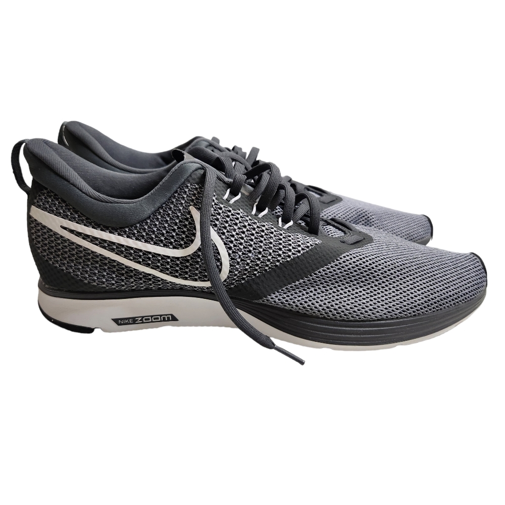 Nike Zoom Strike Running Shoes SZ 12 Dark Grey White Stealth